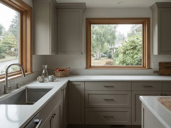 Example: kitchen after new custom cabinets